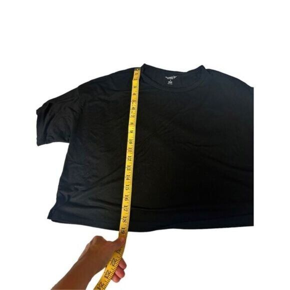 Old Navy Active Womens Black Medium T-Shirt Short Sleeve Stretch - Picture 3 of 7